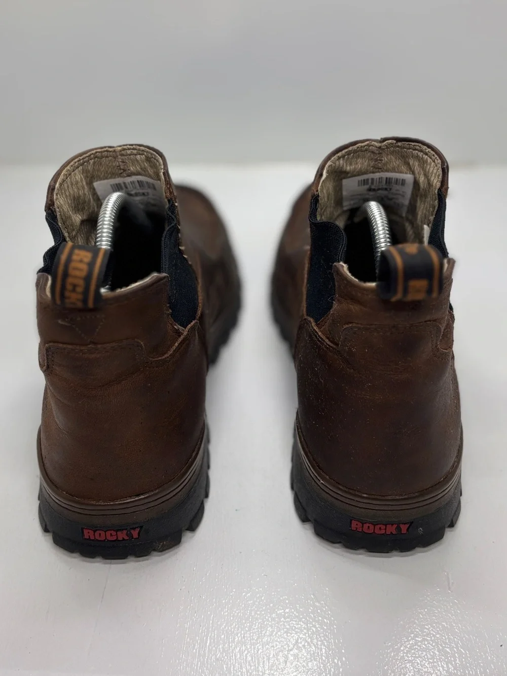 Rocky Outback Twin GTX Brown Leather Chelsea Boots Men’s 12W Waterproof Gore-Tex